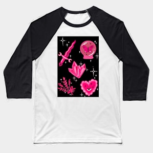 Pink collage Baseball T-Shirt